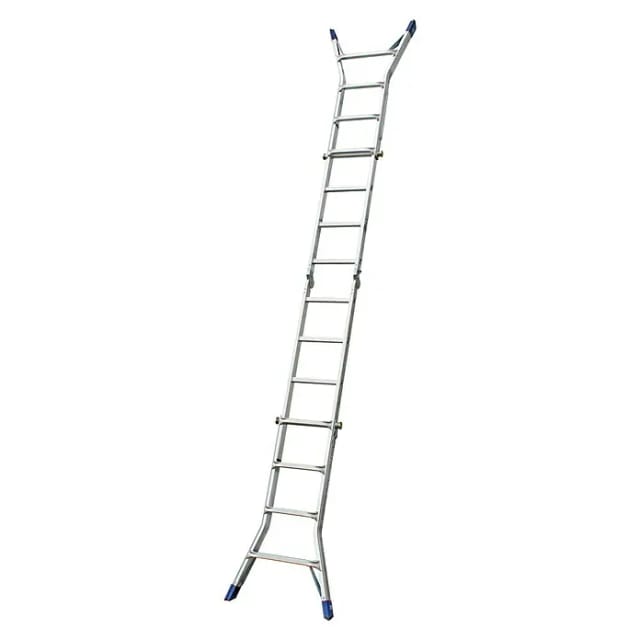 Krause Gelenk-Teleskopleiter Stabilo 4 x 4 Sprossen 410 cm x 67 cm x 400 cm