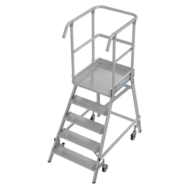 Krause Podestleiter Stabilo Fahrbar 5 Stufen
