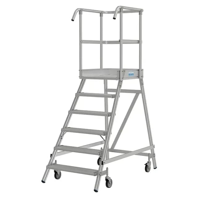 Krause Podestleiter Stabilo Fahrbar 6 Stufen