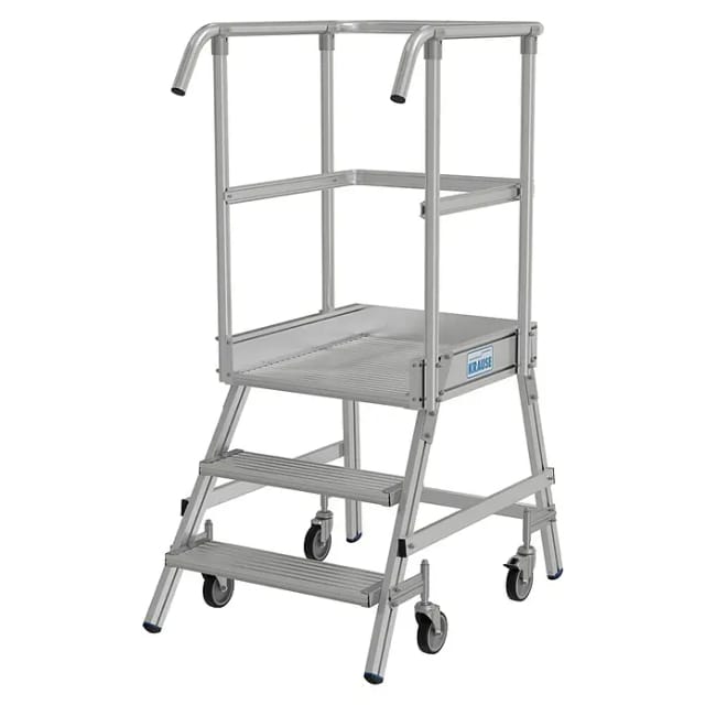 Krause Podestleiter Stabilo Fahrbar 3 Stufen