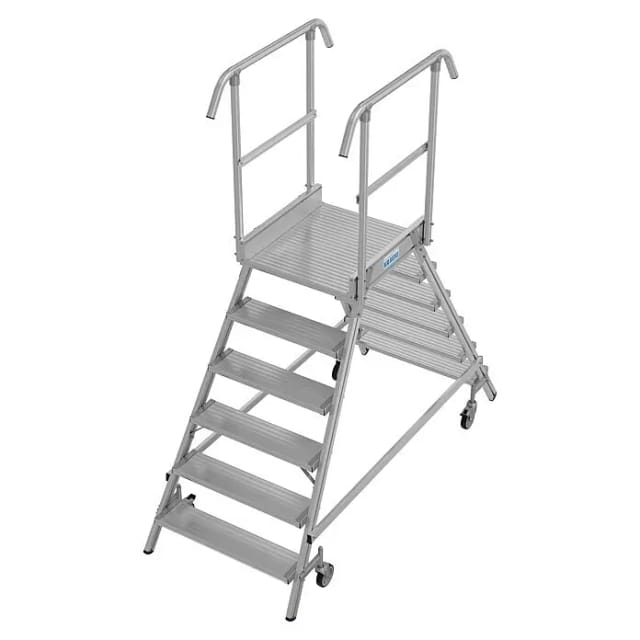 Krause Podestleiter Stabilo Fahrbar 2 x 6 Stufen
