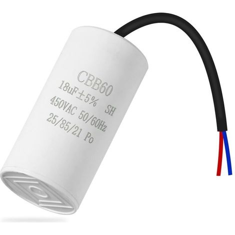 Cbb60 Kondensator – 450 V – 18 Μf – 50/60 Hz – Für Elektromotoren – 1 Stück