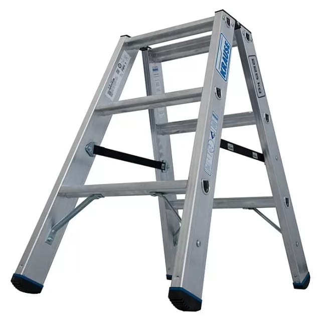 Krause Doppelleiter Stabilo 2 x 3 Stufen 225 kg