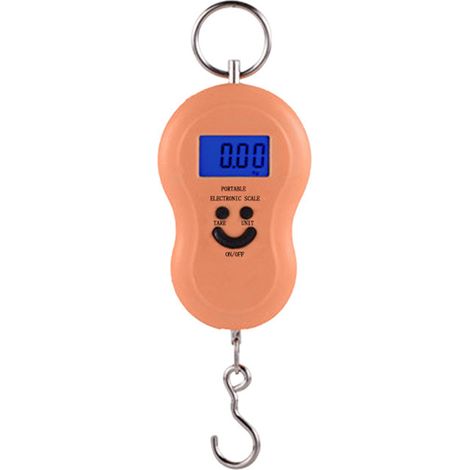 Elektronische Hakenwaage – 50 Kg Tragkraft – 0,01 Kg Genauigkeit – Digitales Lcd-display – Gewichtssperre – Tragbar Mit Ausziehbarem Griff – 1 Stück
