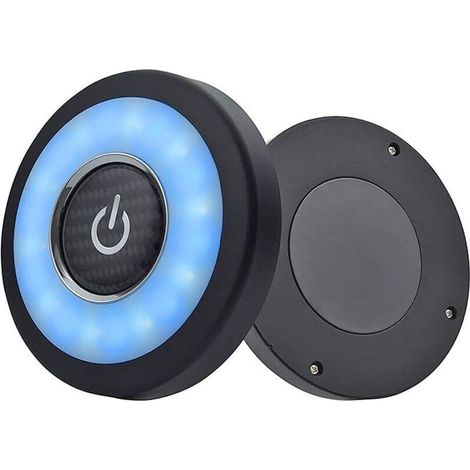 Auto-deckenleuchte – Wiederaufladbare 3-farben-usb-led-lampe Mit Magnetischem Saugnapf – Für Kofferraum, Boot, Lkw, Wohnmobil – 1 Stück