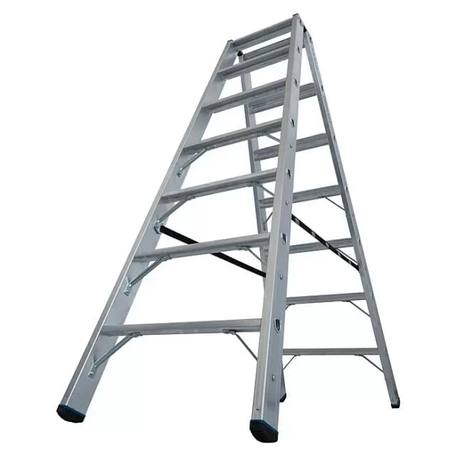 Krause Doppelleiter Stabilo 2 x 7 Stufen 225 kg