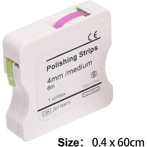 Zahnpolierstreifen – Flexibles Harz, 4 Mm – Für Präzises Polieren Von Zahnoberflächen – 1 Rolle