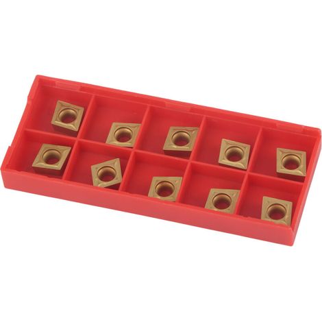 Ccmt09t304 Hartmetall-wendeschneidplatte – 6 X 10 X 4 Mm – 80°-schneidwinkel – Für Cnc-dreh- Und Fräsmaschinen – 10er-packung