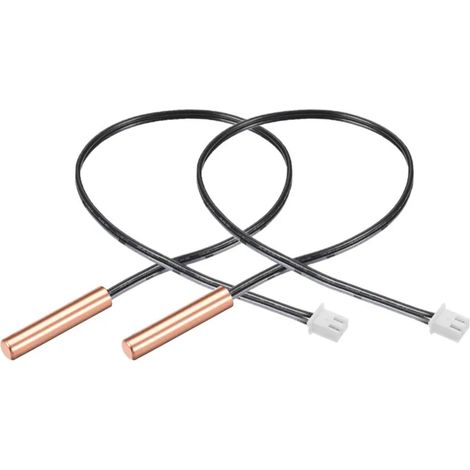 Temperatursensor – Ntc 5k – Kupferkopf – Messbereich -30 °c Bis +105 °c – Xh2.54-2p-stecker – 40 Cm – 2er-pack