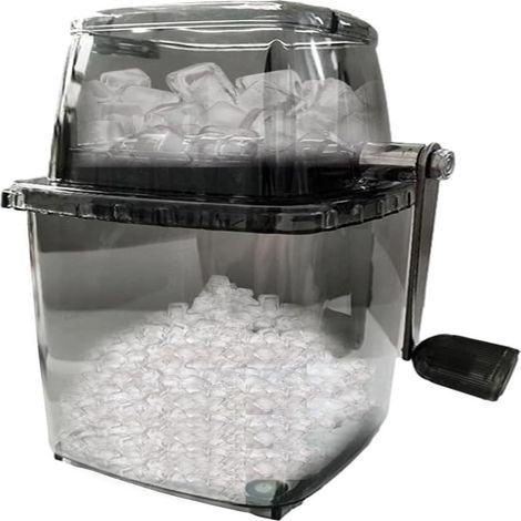 Eiscrusher – Klinge Aus Edelstahl – Saugnapfbasis – Handkurbel – Kein Stromanschluss Erforderlich – Für Crushed Ice Und Geschabtes Eis – 1 Stück