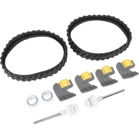 Poolreiniger-ersatzteilset – Kompatibel Mit Zodiac Mx6, Mx8, Mx6el, Mx8el Und Elite – Gummischienen, Zyklonbürsten, Antriebswellen, Laufrollen – 1 Stück