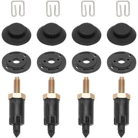 Motorabdeckungsbefestigungen – Für Berlingo C4 C5 Xsara 206 306 307 406 607 806 Expert – Edelstahlclips Und -schrauben – Schwarz – 4 Stück
