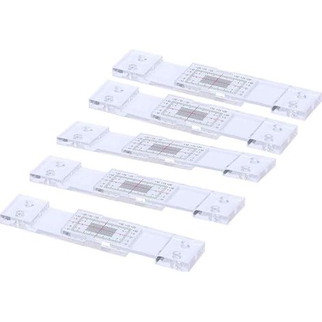 Rissmonitor – Transparente Acrylplatte Mit Messraster – Zur Horizontalen Und Vertikalen Rissüberwachung An Wänden Und Bauwerken – 5er-pack