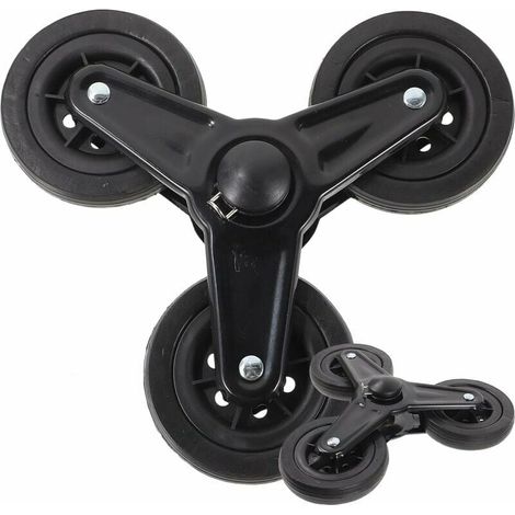 Dreieckige Räder – Für Treppensteiger – Durchmesser 15 Cm – Maximale Traglast 80 Kg – Verstärktes Polyurethan – 4 Räder Pro Set