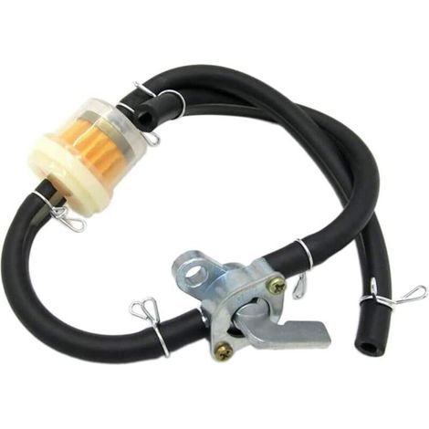 Kraftstofffilter – Schwarzer Kraftstoffschlauch – Für Atv, Quad, Dirtbike, Kart, Buggy (50–150 Cm³) – 1 Stück
