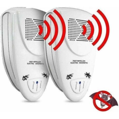 Ultraschall-fledermausabwehrgerät – Reichweite 9 Bis 74 M² – Für Den Innenbereich – 2er-pack