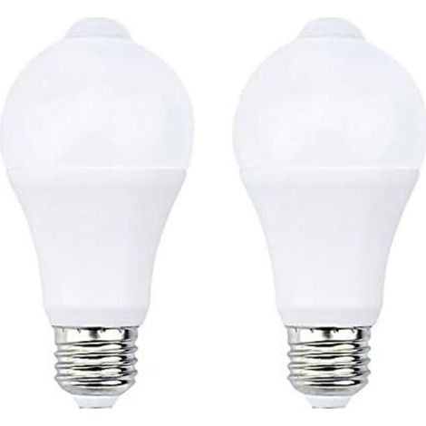 E27 Led-lampe Mit Pir-bewegungsmelder – 12 W – 1200 Lm – 2700 K – 360°-erfassung – Für Treppen, Flur, Garage – 2er-pack