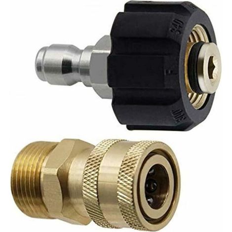 M22-14 Adapter – Schnellanschluss 6 X 35 Mm – Für Hochdruckreiniger – Drehgelenk + 1/4-zoll-außengewinde – 2er-pack
