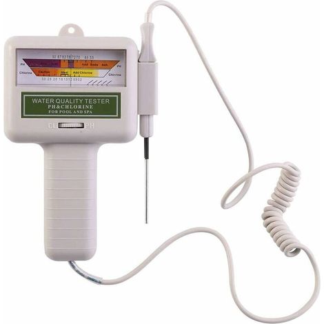 Ph- Und Chlormessgerät – Misst Ph-werte Von 7,2 Bis 7,8 Und Chlorkonzentrationen Von 1,2 Bis 1,7 Ppm – Für Schwimmbäder, Whirlpools, Aquarien Und Trinkwasser – 1 Stück
