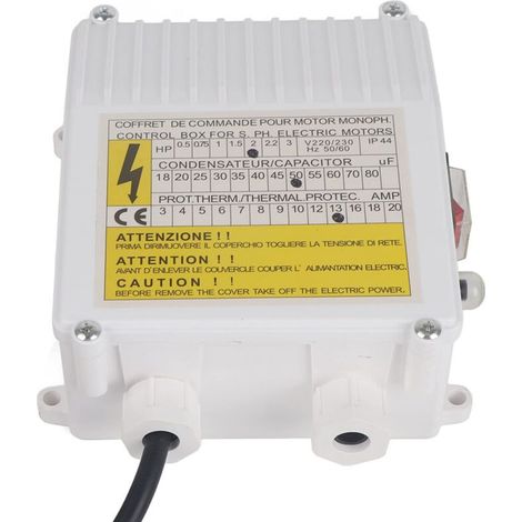 Pumpensteuergerät – 1500 W – 220 V – Integrierter Thermoschutz – Für Tauch- Und Tragbare Wasserpumpen – 1 Stück