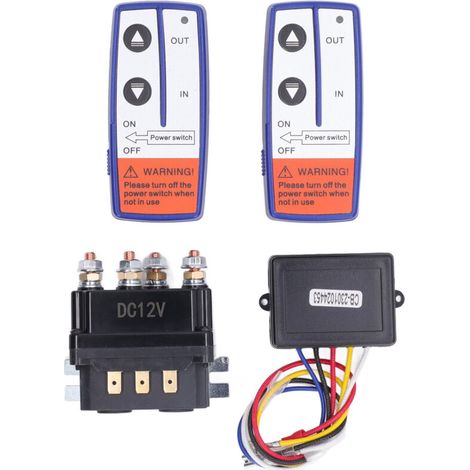 Seilwindenrelais-kit – 12 V – 250 A – Wasserdicht – 10.000 Schaltzyklen – Für Geländefahrzeuge – 1 Stück