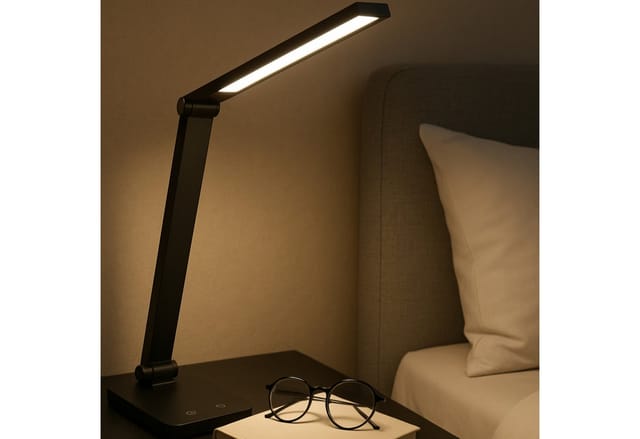 Brilliant LED-Tischlampe Lomina Schwarz 38 cm
