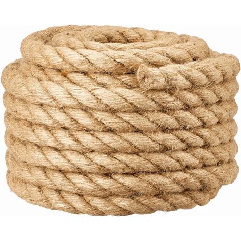 Juteseil – 20 Mm – 10 M – Für Schaukeln, Heben, Klettern – Beige