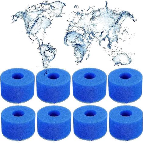 Schaumstofffilter - S1 - Für Spa Und Schwimmbad - Wiederverwendbar - 8 Stück