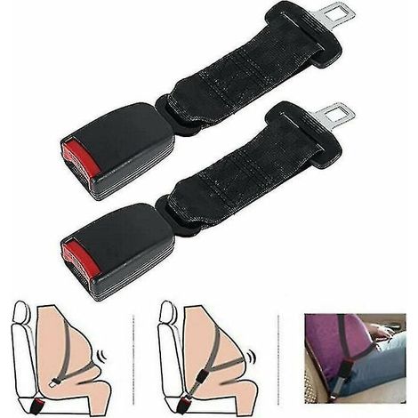 Sicherheitsgurtverlängerung – Polyester, 23 Cm Und 36 Cm – Universal Für Autos – 2er-pack