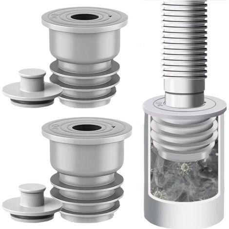 Ablaufschlauch-dichtungsstopfen – Silikon 35–40 Mm – Geruchs- Und Überlaufschutz – Für Waschmaschine, Küche, Badezimmer – 2 Stück