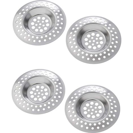 Spülbecken-sieb – Edelstahl – Für Waschbecken, Badewanne Und Küchenspüle – 7 Cm Durchmesser – 4er-pack