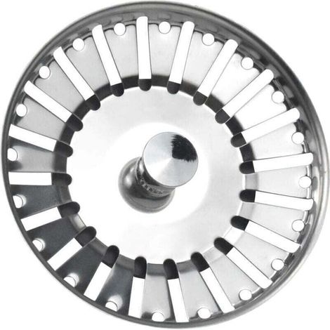 Abtropfkorb Für Spülbecken – Edelstahl – Durchmesser 84 Mm – Für Küchen- Und Badezimmerspülen – 1 Stück