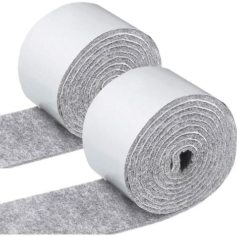 Selbstklebende Filzstreifen – 100 X 10 Cm + 100 X 2 Cm – Für Tisch-, Stuhl- Und Sofabeine – Frei Zuschneidbar – 2 Rollen