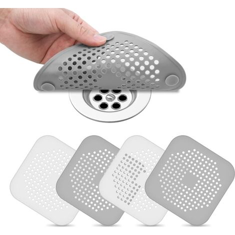 Spülbecken-sieb – Silikon-abflusssieb Mit Saugnäpfen – Für Küche Und Bad – 4er-pack
