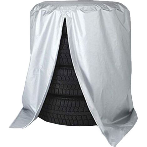 Reifenhülle – 85 X 120 Cm – 210d Wasserdichtes, Silbernes Polyester – Für Reserverad In Wohnmobil, Wohnwagen, Anhänger, Pkw Und Lkw – 1 Stück