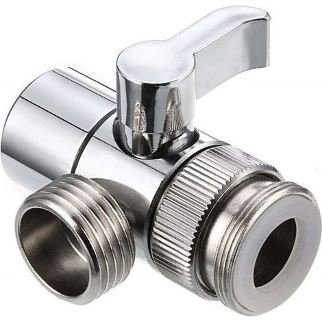 Umstellventil – G1/2-anschluss – Für Waschbecken Oder Badewanne – 3-wege-armatur – Duschadapter – Wahlventil – Chrom – 1 Stück