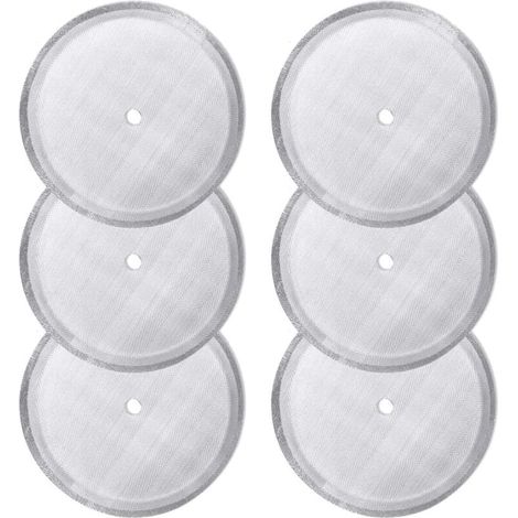 Kaffeefilter Aus Edelstahl – Lebensmittelecht – Für 1000-ml-french-press-kaffeemaschinen – 6er-pack