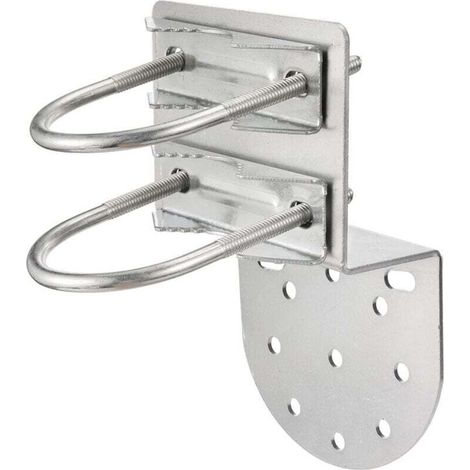 Wandhalterung Für Antennen – Verzinkter Stahl – Für Außenantennenmast Oder -pfosten – Korrosionsbeständig – Komplettes Montageset ×1