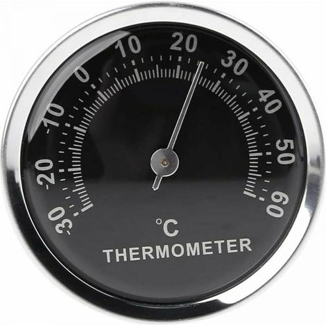 Autothermometer – 58 Mm – Analog-mechanisch – Messbereich: -30 Bis 60 °c – Genauigkeit: ±2 °c – Inkl. Doppelseitigem Klebeband – 1 Stück