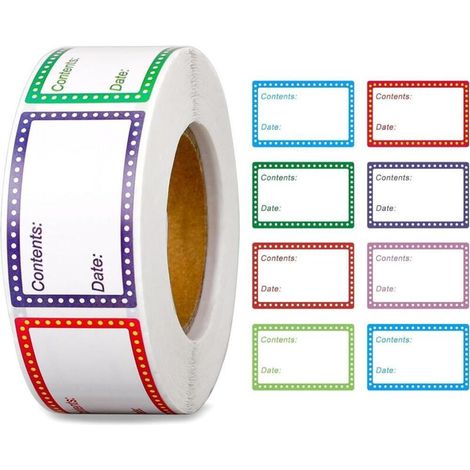 Gefrierschranketiketten – 25 X 40 Mm – Selbstklebendes Küchenpapier – Für Datum Und Lebensmittelinhalt – 500 Stück