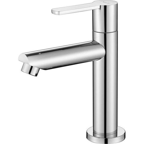 Kaltwasser-waschtischarmatur – Bleifreies Messing – Keramikkartusche – Herausnehmbarer M18-luftsprudler – 50-cm-schlauchanschluss – 1 Stück