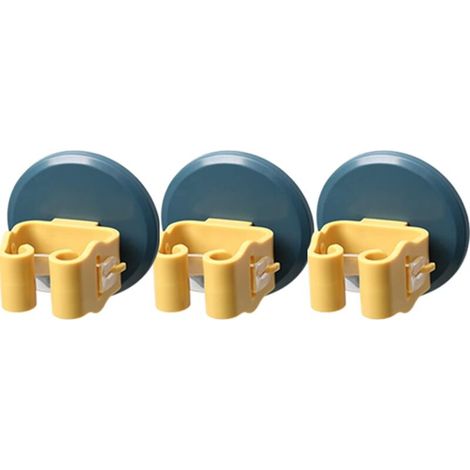 Besenhalter – Wandmontage Ohne Bohren – Kompatibel Mit Besen Mit Rundem Oder Flachem Stiel – 3er-pack – 7,5 X 7,5 X 6 Cm