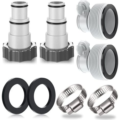 Schwimmbadschlauchadapter – 32/38 Mm – Für Pumpe Und Kolbenventil – 4er-pack