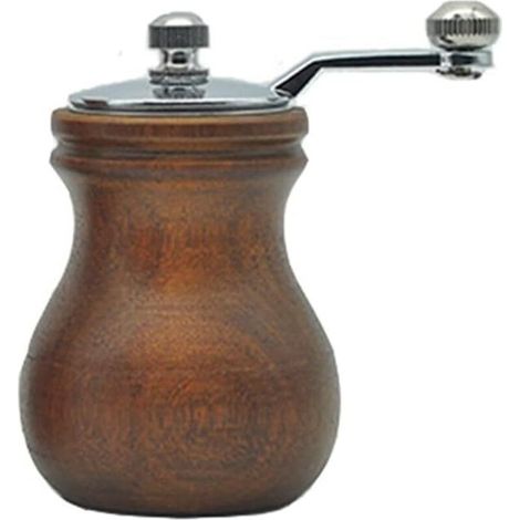 Handbetriebene Pfeffermühle – Keramikkern – Mahlgrad Einstellbar – Massivholz – Edelstahl – 1 Stück