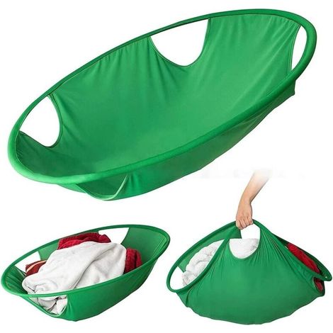 Faltbarer Wäschekorb – 53 Cm – Atmungsaktives Nylon – Für Waschmaschine Und Trockner – 1 Stück