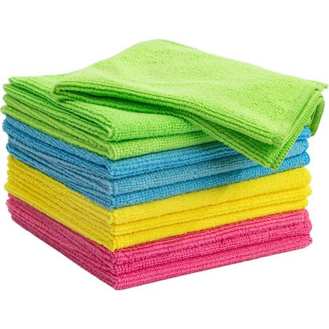 Mikrofasertuch – 80 % Polyester, 20 % Polyamid – Zum Abstauben Und Entfetten – Für Alle Oberflächen – 8 Stück
