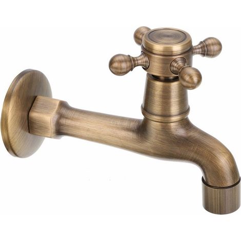 Wandarmatur – Kaltwasser – Messing – Für Bad, Wc, Waschbecken, Badewanne, Garten, Pool, Terrasse – 1 Stück