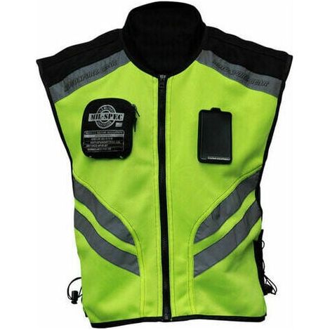 Ärmellose Weste – Hochsichtbar, Fluoreszierend Und Reflektierend – Für Motorradfahrer – Größe Xl