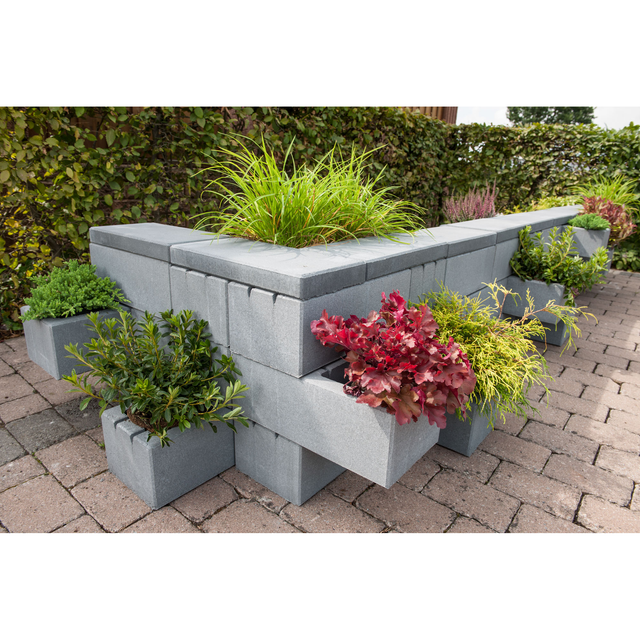Diephaus Mauerstein Patea Quarz mit Glimmer 45 x 22,5 x 16,5 cm
