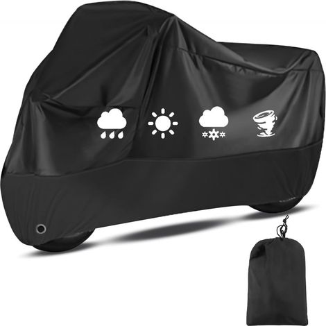 Motorradabdeckung – Wasserdicht Und Uv-beständig, 210d Oxford-gewebe – Maße: 245 X 105 X 125 Cm – Für Motorräder, Roller Und Mopeds – 1 Stück